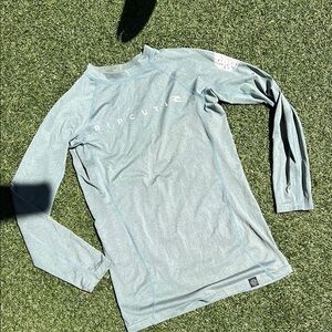 Rip Curl Blue/Grey Rash Guard/Sunshirt